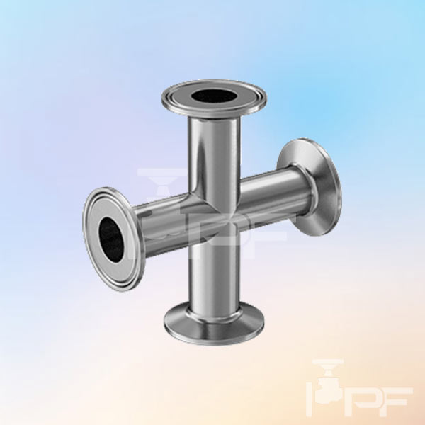 proessfittinginc-stainless-steel-sanitary-cross-conncetor Stainless Steel Sanitary Cross Conncetor at Ontario, Alberta and Manitoba